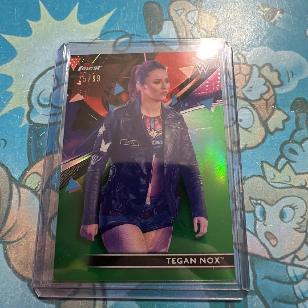 Product image for 2021 WWE Topps Finest Tegan Nox Green 75/99