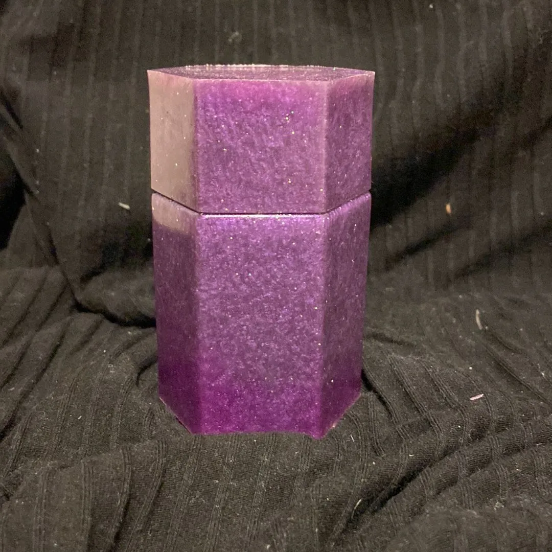 Product image for Epoxy resin purple stash container