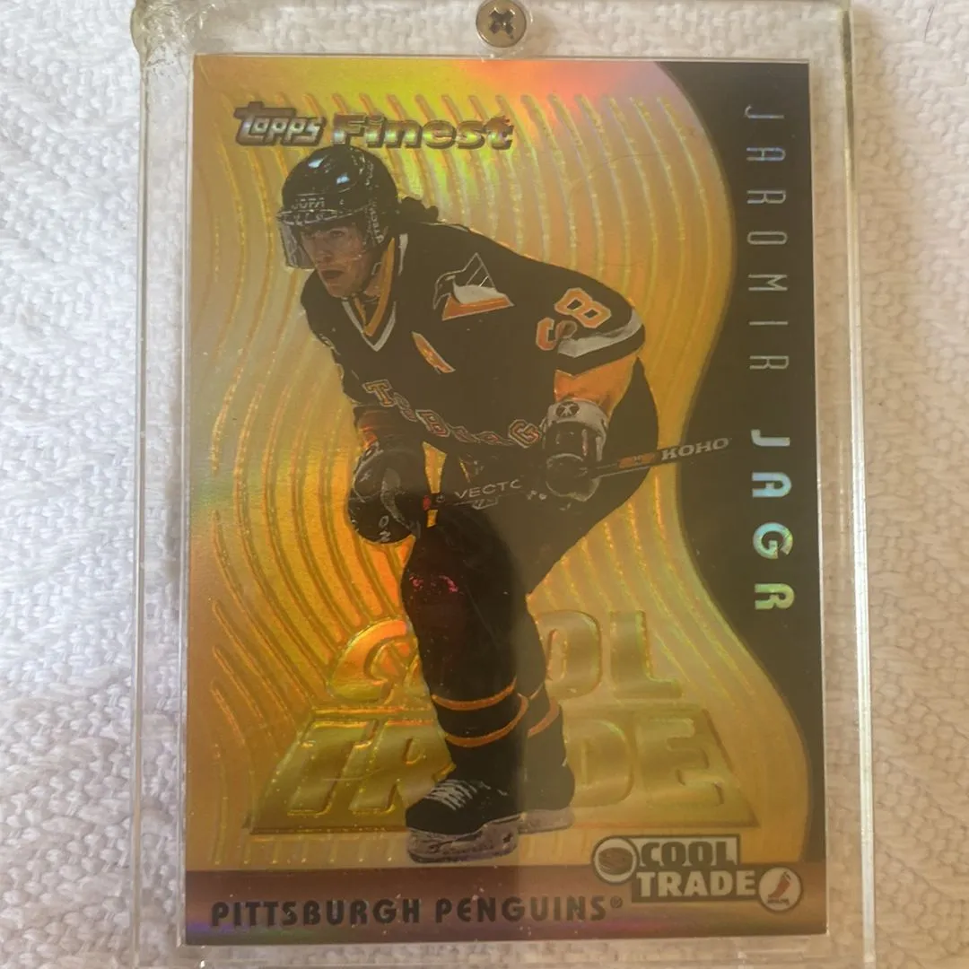 Product image for 1995/96 Topps Finest Refractor Jaromir Jagr NHL Cool Trade #20