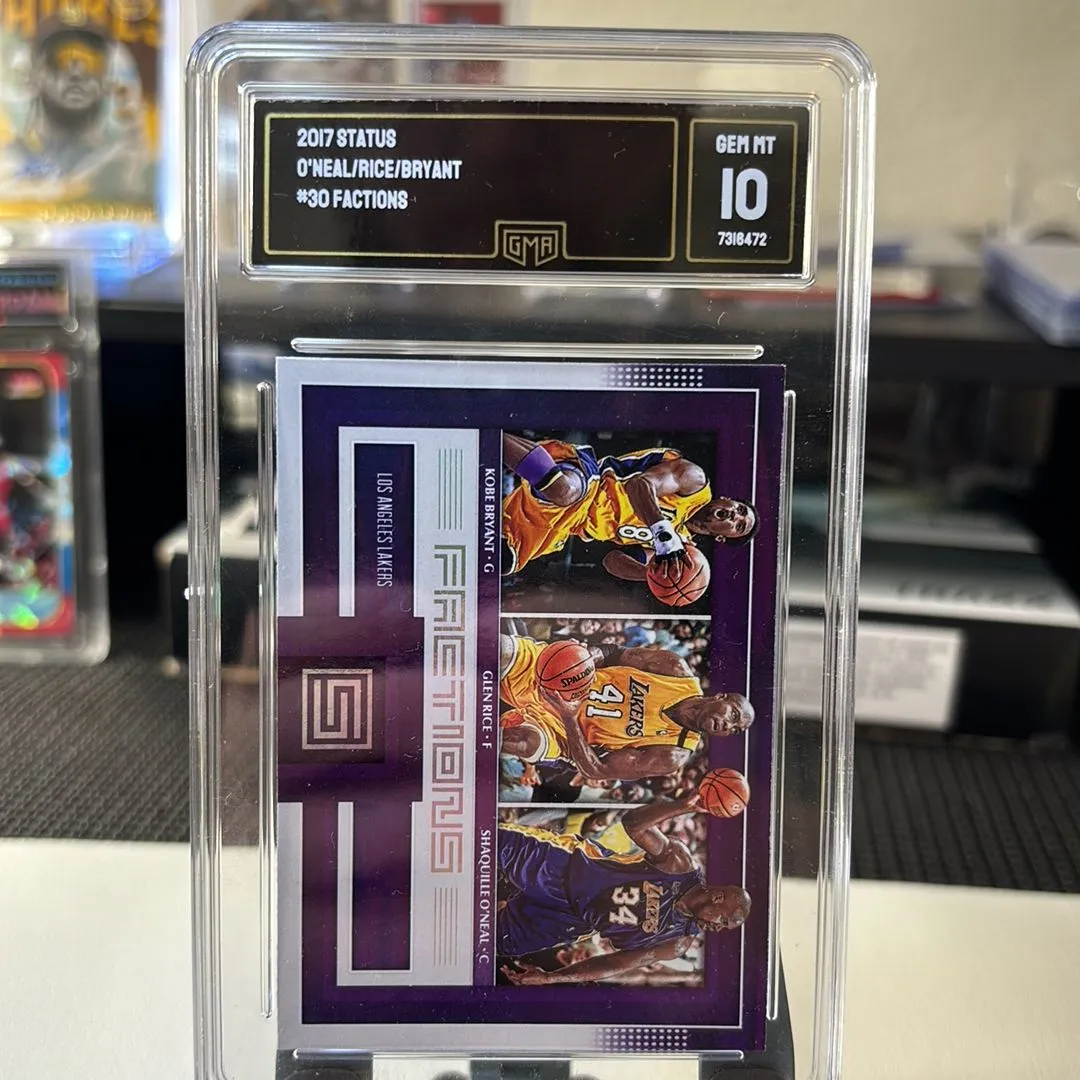 Product image for 2017 Status KOBE BRYANT, SHAQUILLE ONEAL, Glen Rice GMA 10