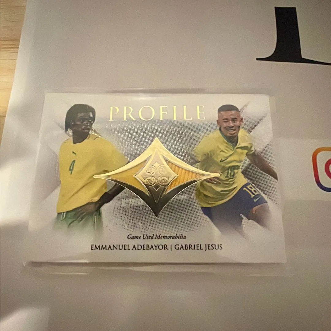 Product image for Futera Adebayor and Jesus patch