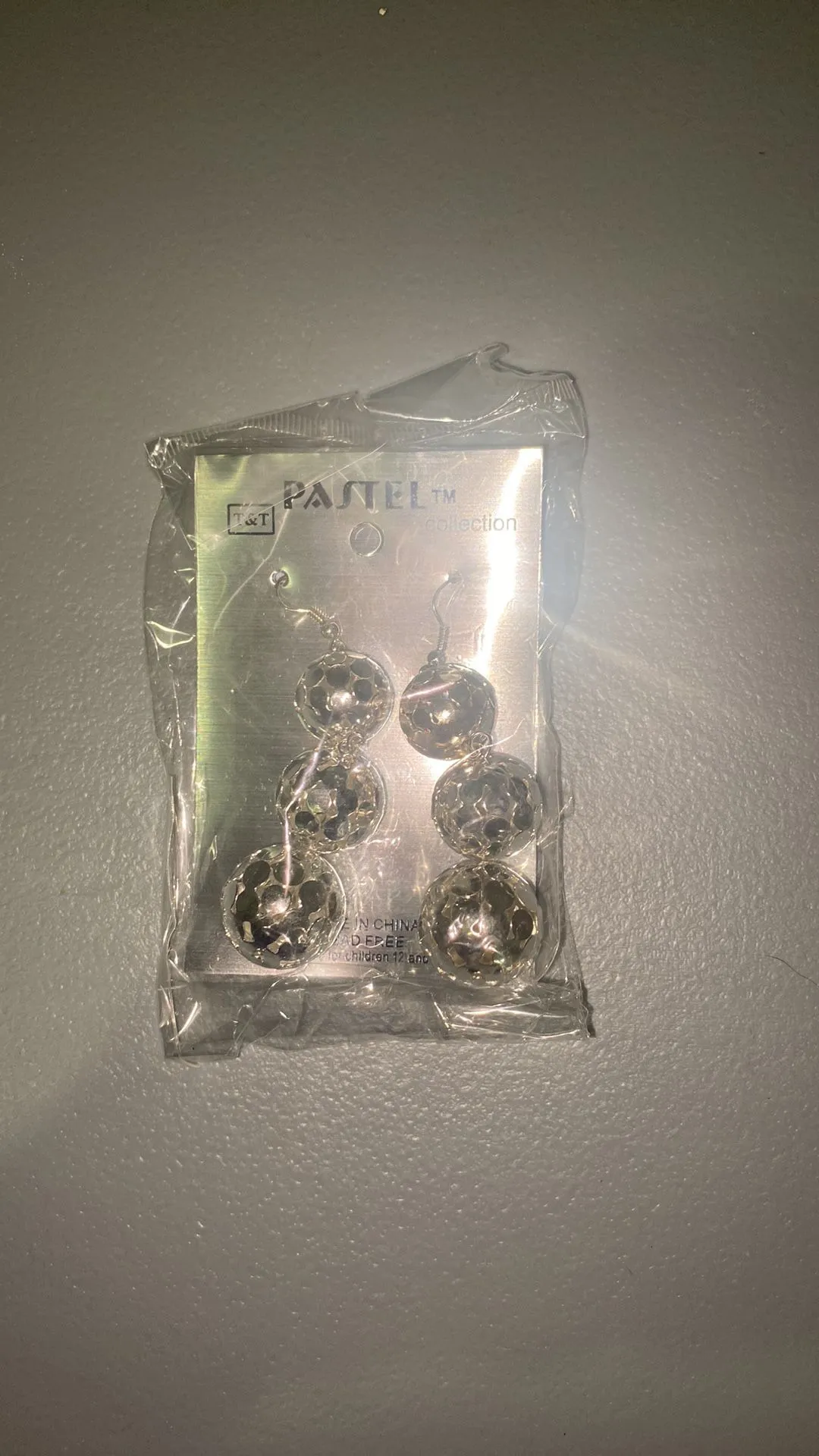 Product image for Disco ball hanging earrings