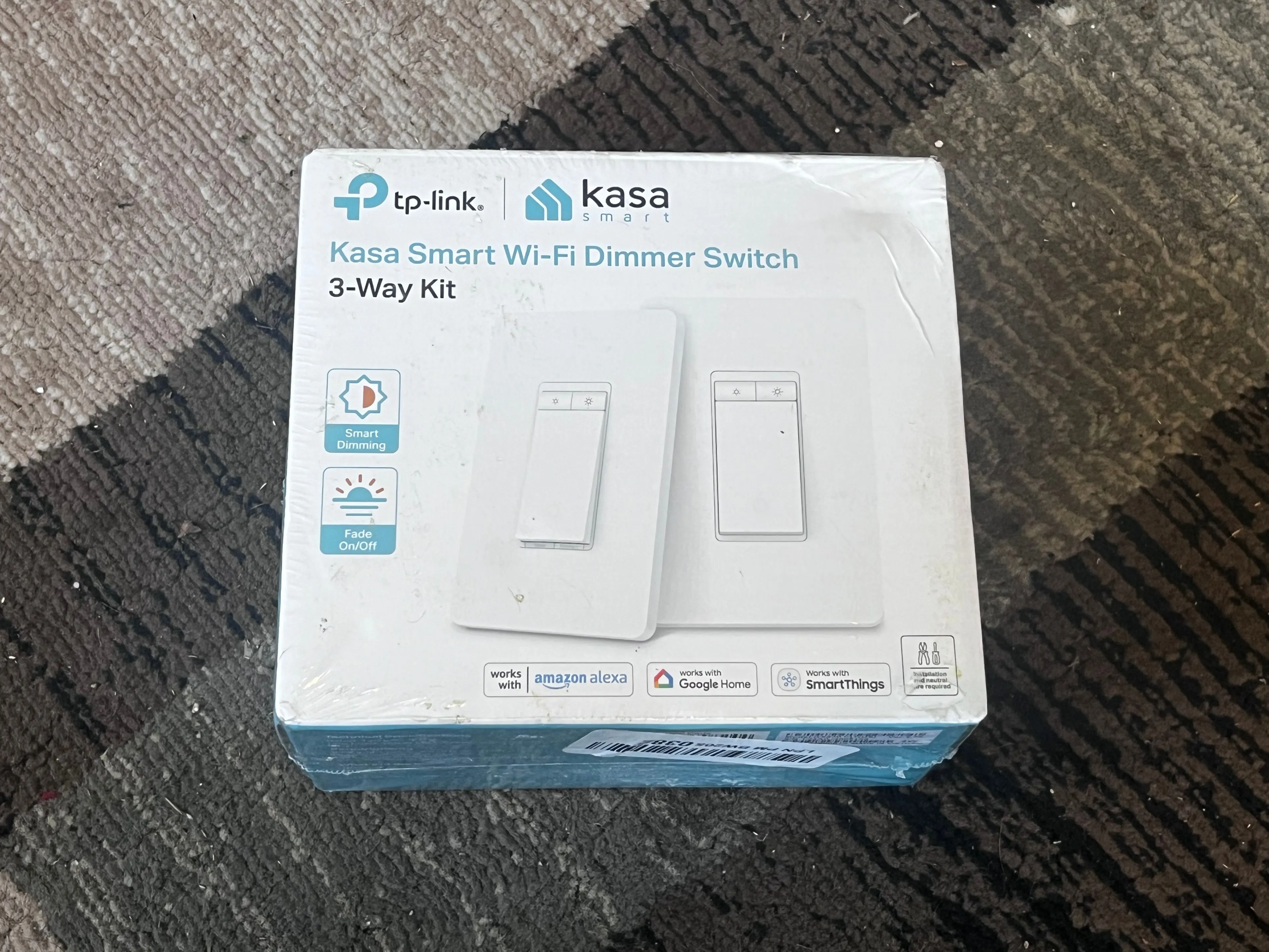Product image for Kasa Smart 3 Way Dimmer Switch KIT, Dimmable Light Switch Compatible with Alexa, Google Assistant