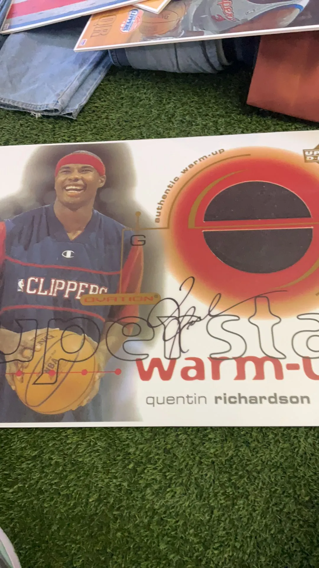 Product image for NBA autographed poster card w/ PSA