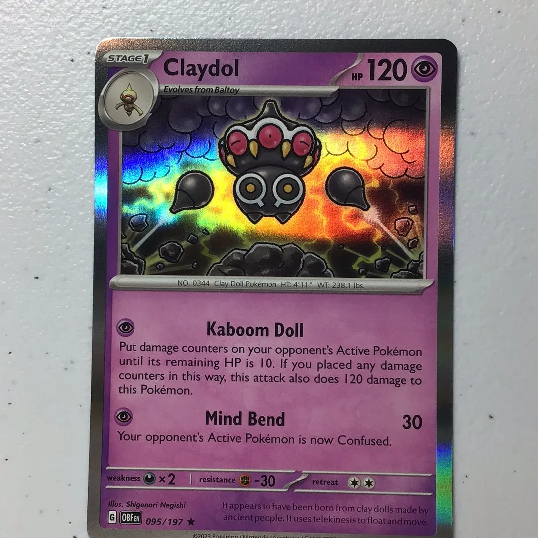 Product image for Claydol holo Obsidian Flames
