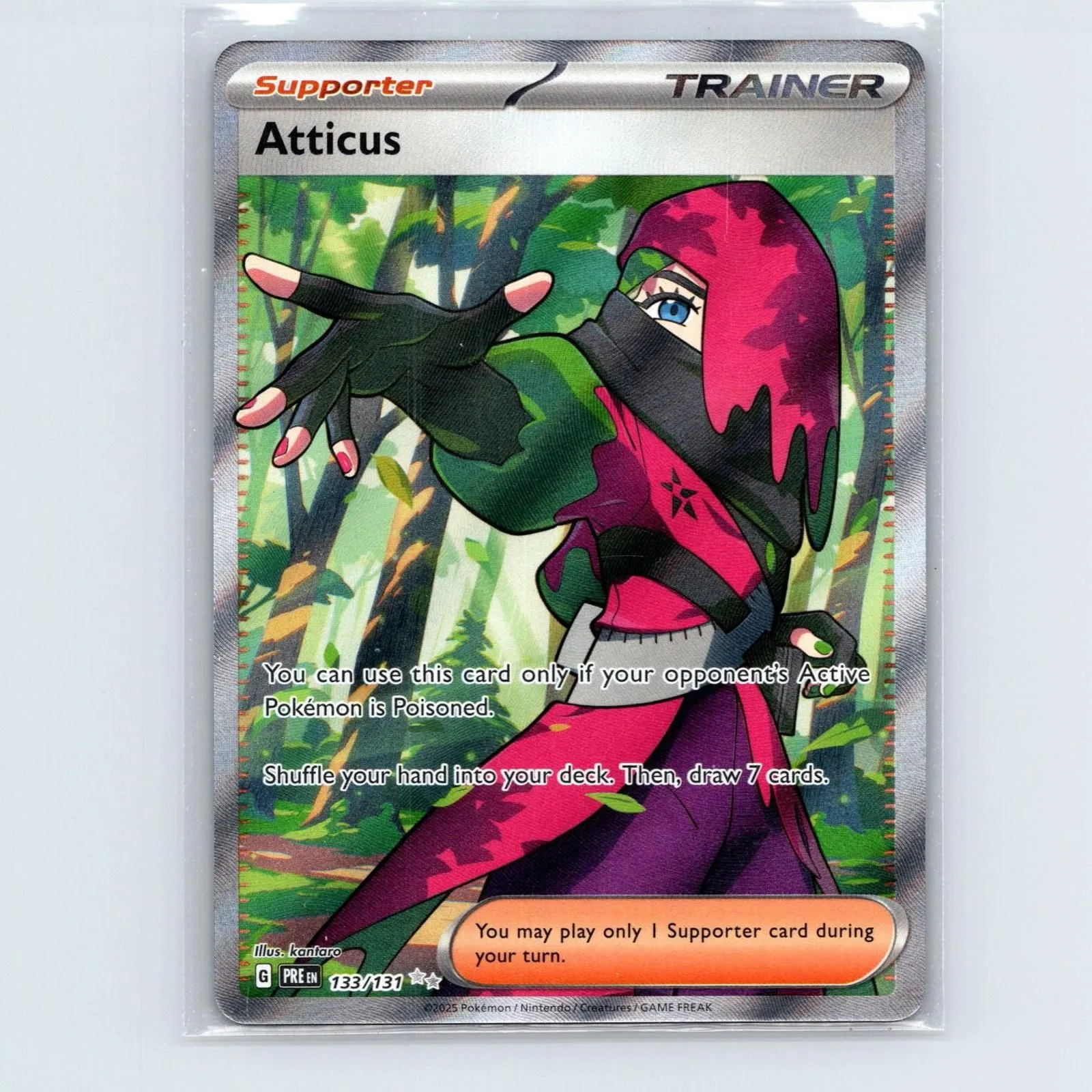 atticus pokemon card prismatic POKÉMON 2025 ATTICUS (PRISMATIC EVOLUTIONS) #134 PSA MINT 9