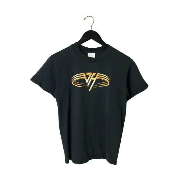 Product image for 00s Vintage Van Halen T Shirt Hard Rock Band Music Graphic Tee Short Sleeve S