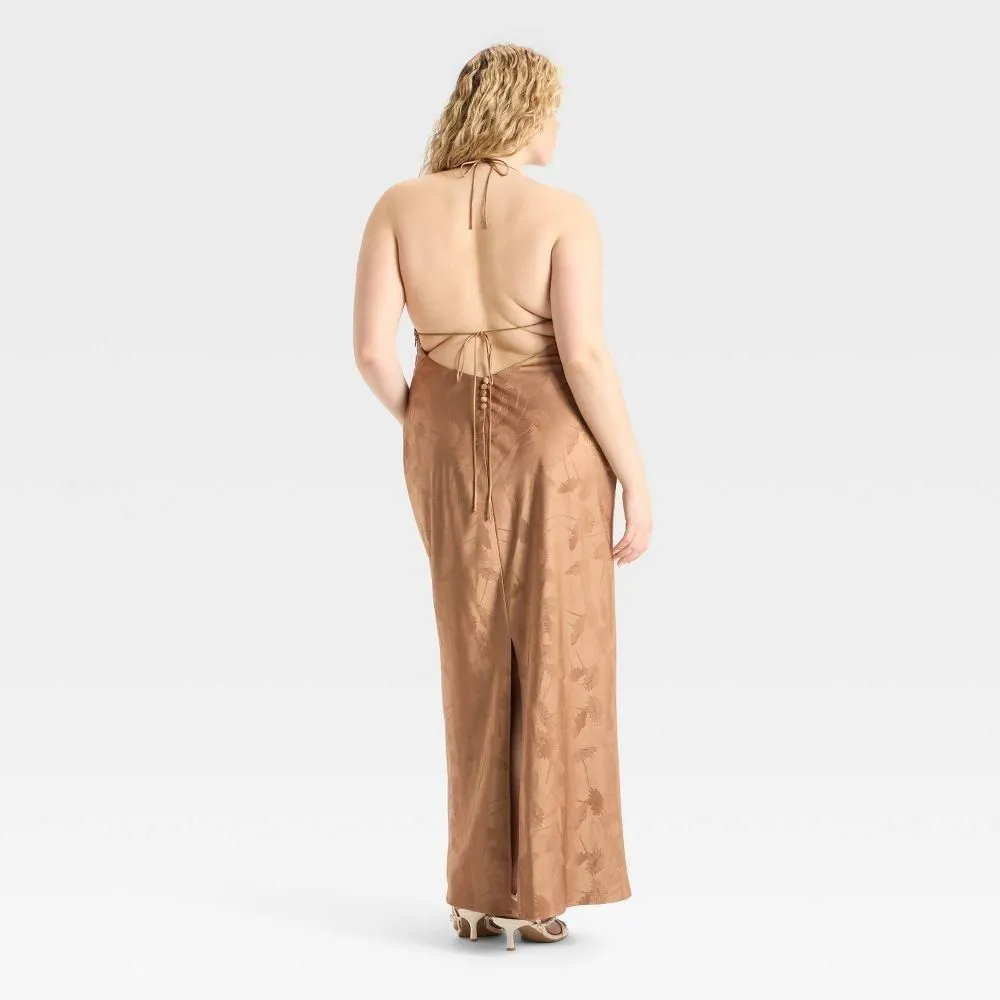 New with Tags - Size 4X - Women's Jacquard Maxi Empire Waist Dress - Wild  Fable Brown Floral 4X  Whatnot: Shop, Sell, Connect