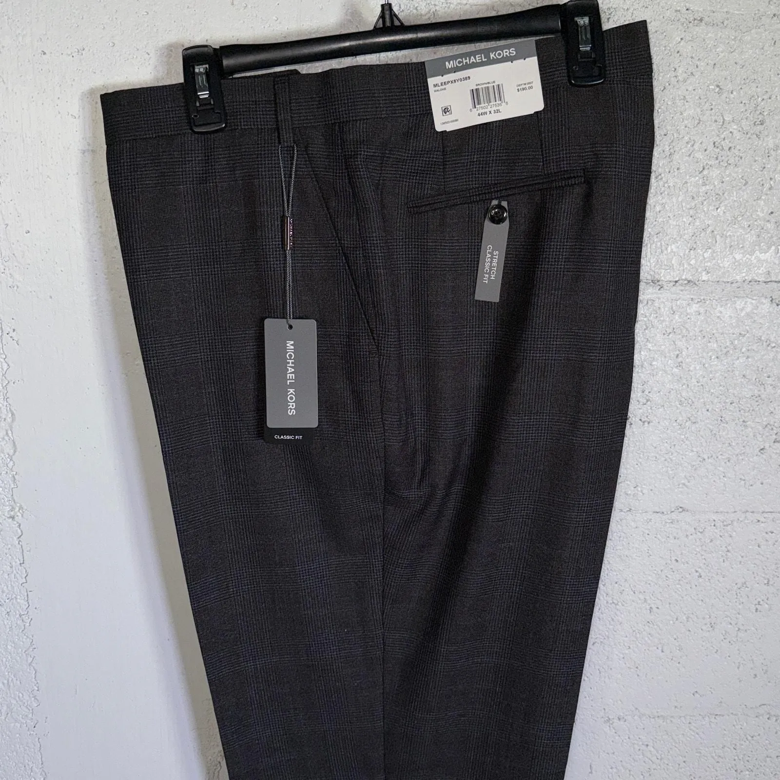 Michael Kors Men ClassicFit Wool-Blend Suit Separate Pants Brown/blue 44X32  $200  Whatnot: Shop, Sell, Connect