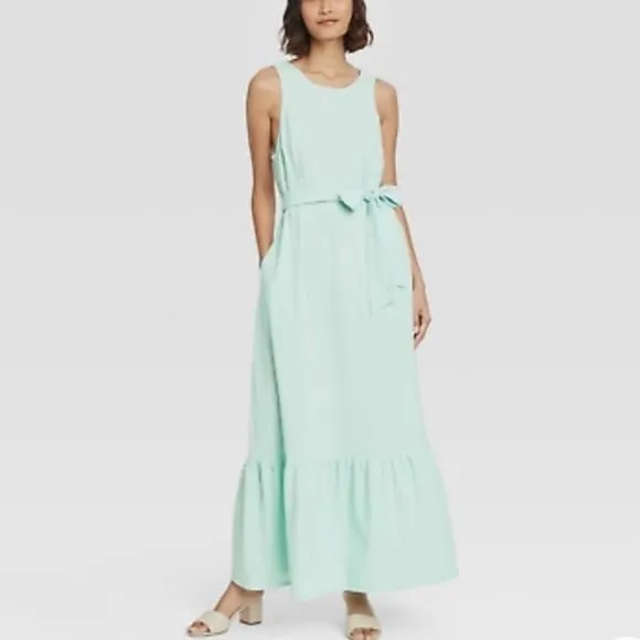 Product image for (s)- A New Day Women's Sleeveless Ruffle Hem Dress