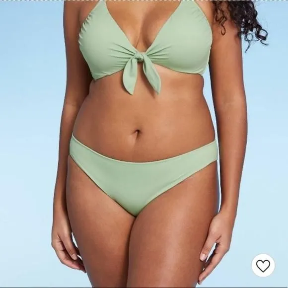 Product image for (XL)- Shade & Shore Women's Hipster Bikini Bottom - Green