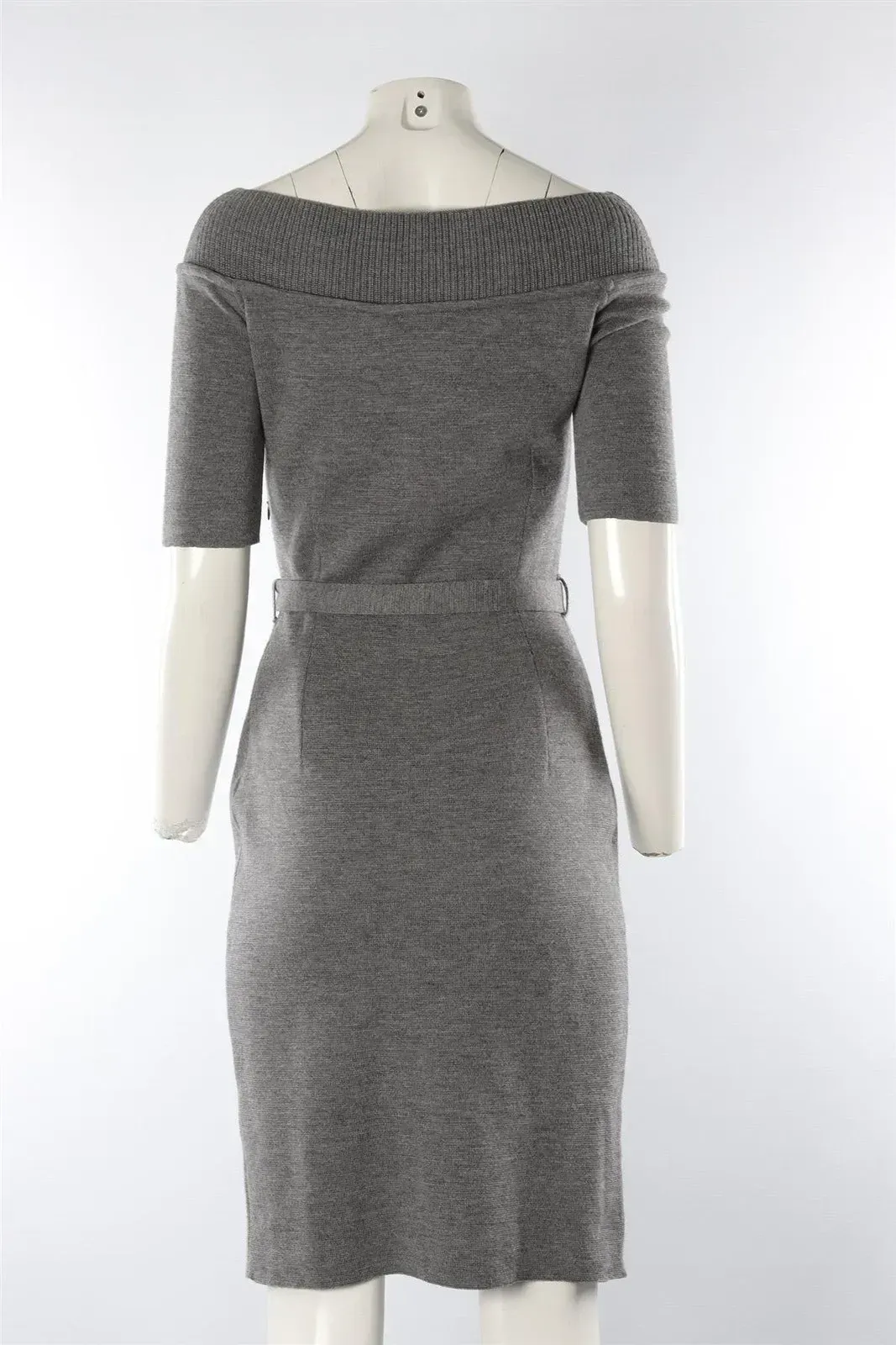 CHRISTIAN DIOR GREY WOOL MIDI DRESS FR 38 UK 10 - size S  Whatnot: Shop,  Sell, Connect