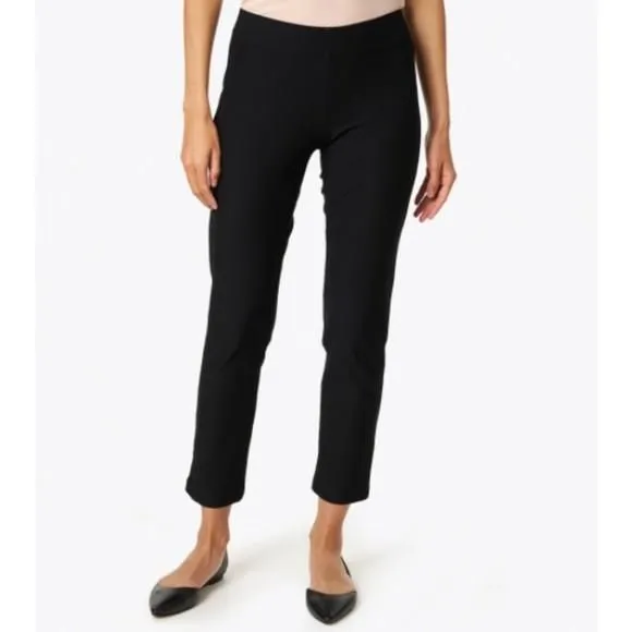 Product image for Eileen Fisher Women's Medium Black Stretch Pull On Pants Skinny Mid Rise 12P