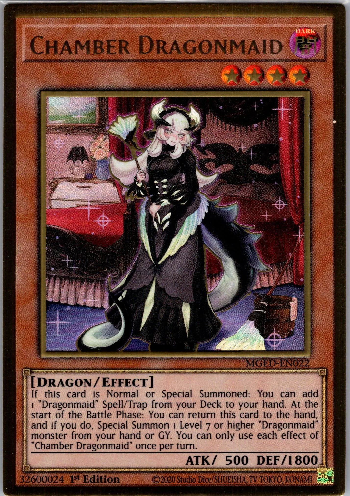 Yugioh Maximum Gold: El Dorado MGED-EN022 Chamber Dragonmaid 1ST EDITION NM   Whatnot: Shop, Sell, Connect