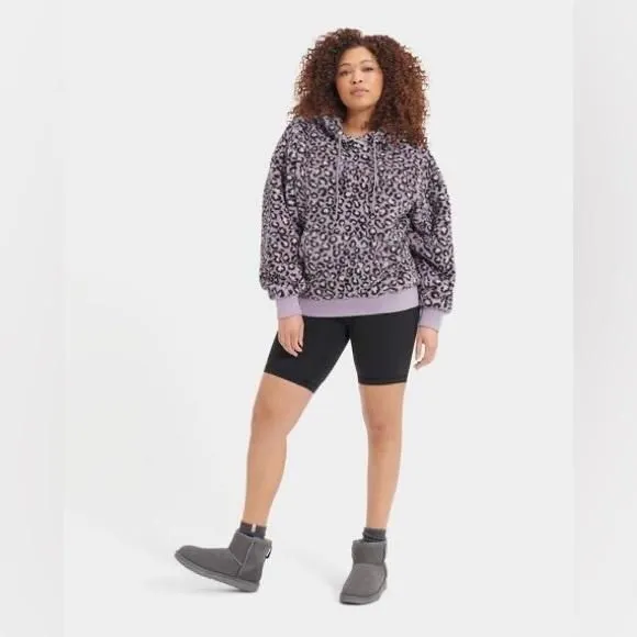 Product image for Ugg Loyra Sherpa Hoodie Size Small