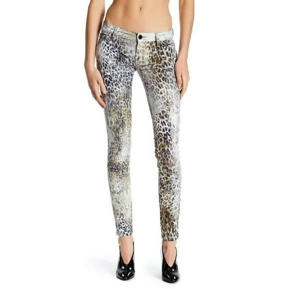 Product image for ETIENNE MARCEL Animal Print Skinny Jeans