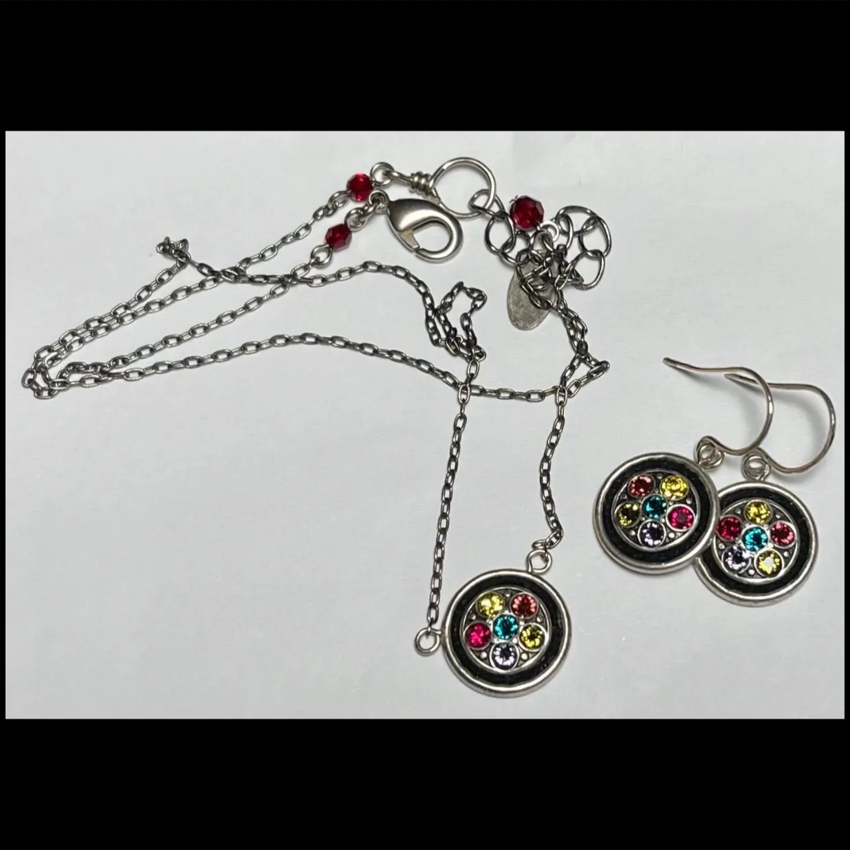 Product image for B20) Firefly set earrings & necklace
