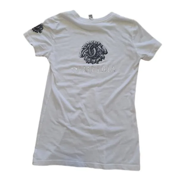 Product image for NWOT Demetria White Tee by Bella size Medium
