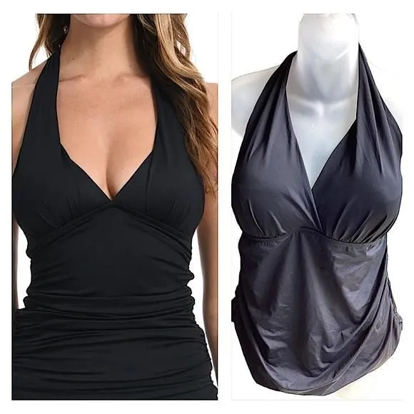 Product image for La Blanca Island Goddess Halter Top. B17