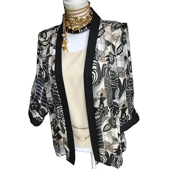 Product image for Chain Belted Tunic Blouse. B1