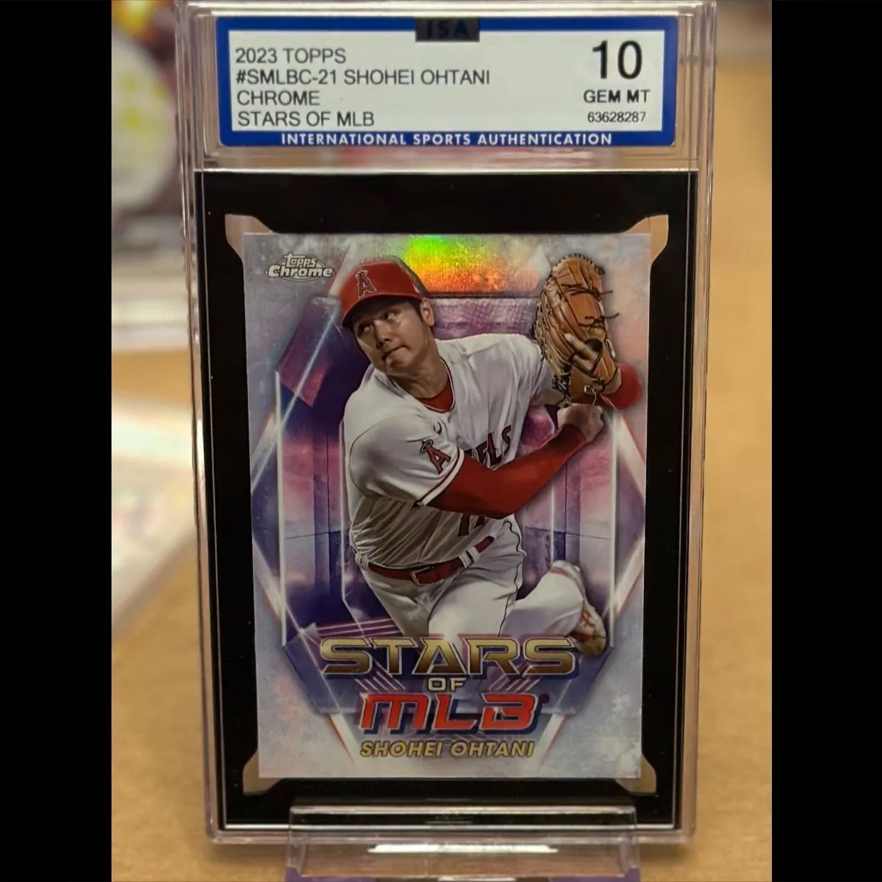 Product image for 2023 topps shohei ohtani chrome stars of mlb