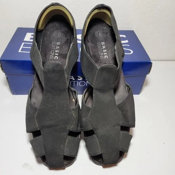 Product image for Basic Editions Fisherman Sandals Black Size 9.5 W