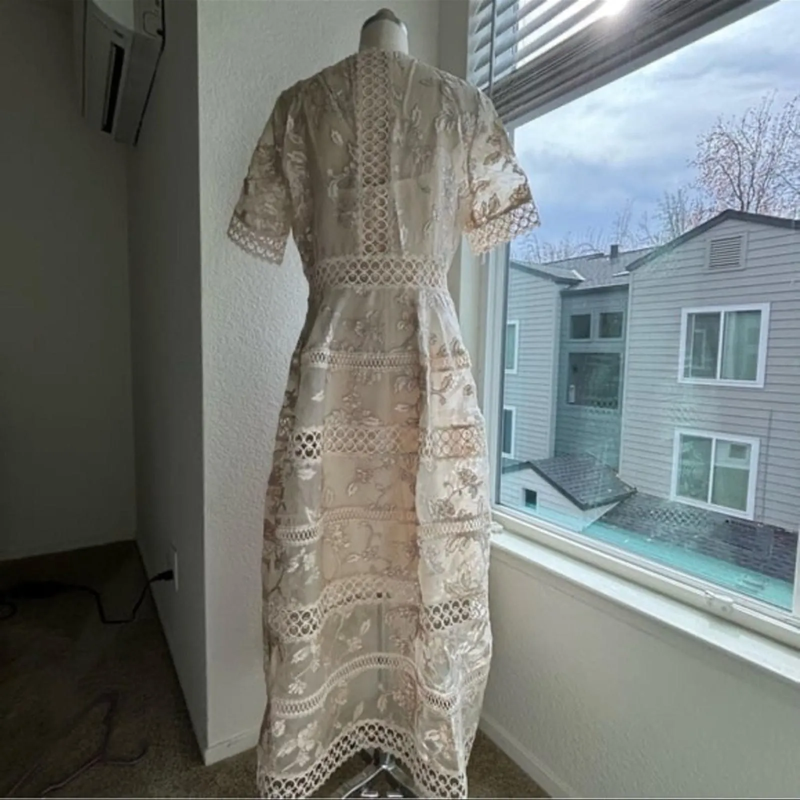 Euc zimmermann silk organza White Lace Midi Dress - Zimmermann  Whatnot:  Shop, Sell, Connect