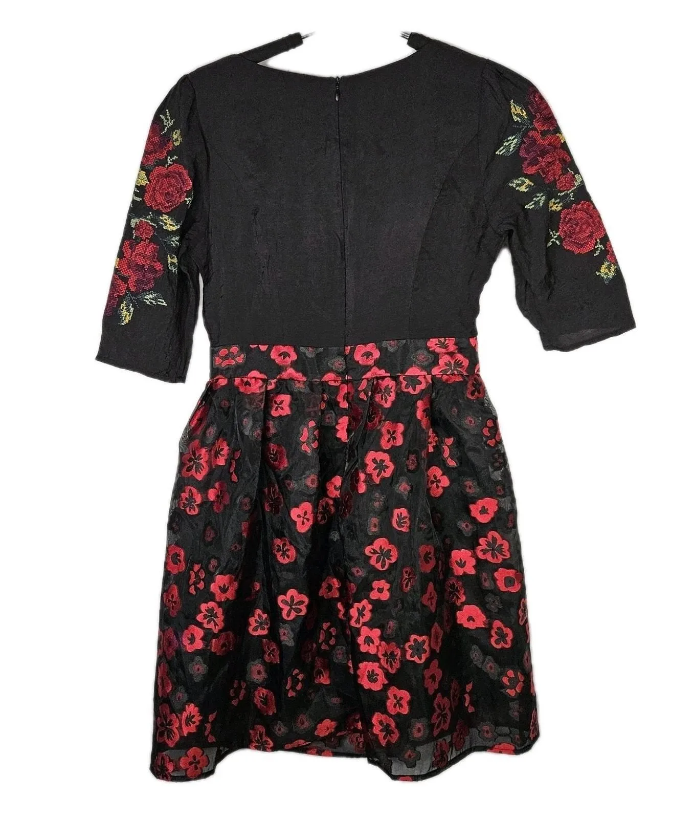 90s embroidered dress 90s Vintage Plus Size Embroidered Denim Midi Dress – Forager Vintage