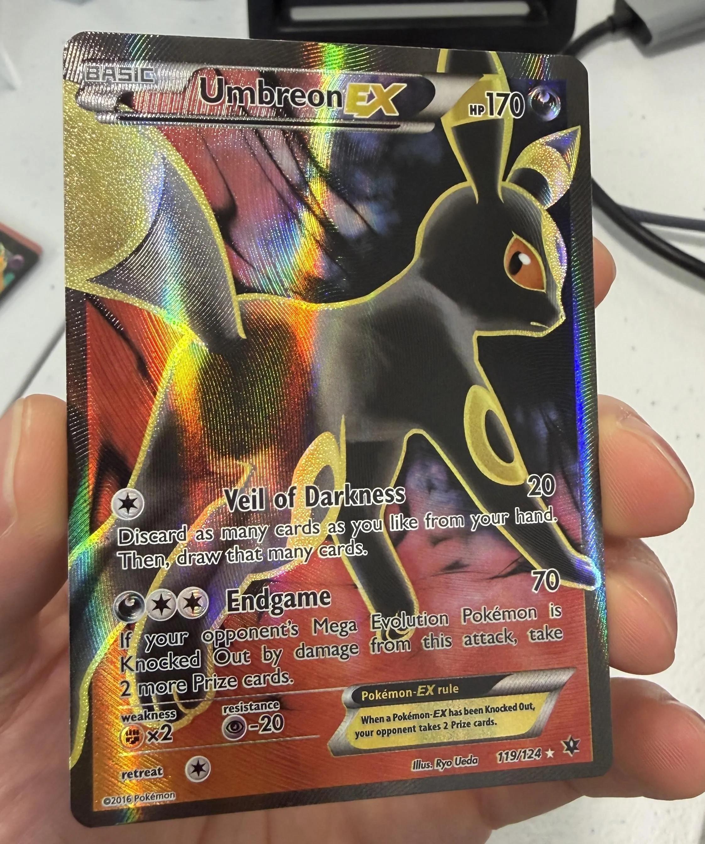 UMBREON EX 2016 Pokemon XY Fates Collide Ultra Rare Full Art #119/124   Whatnot: Shop, Sell, Connect