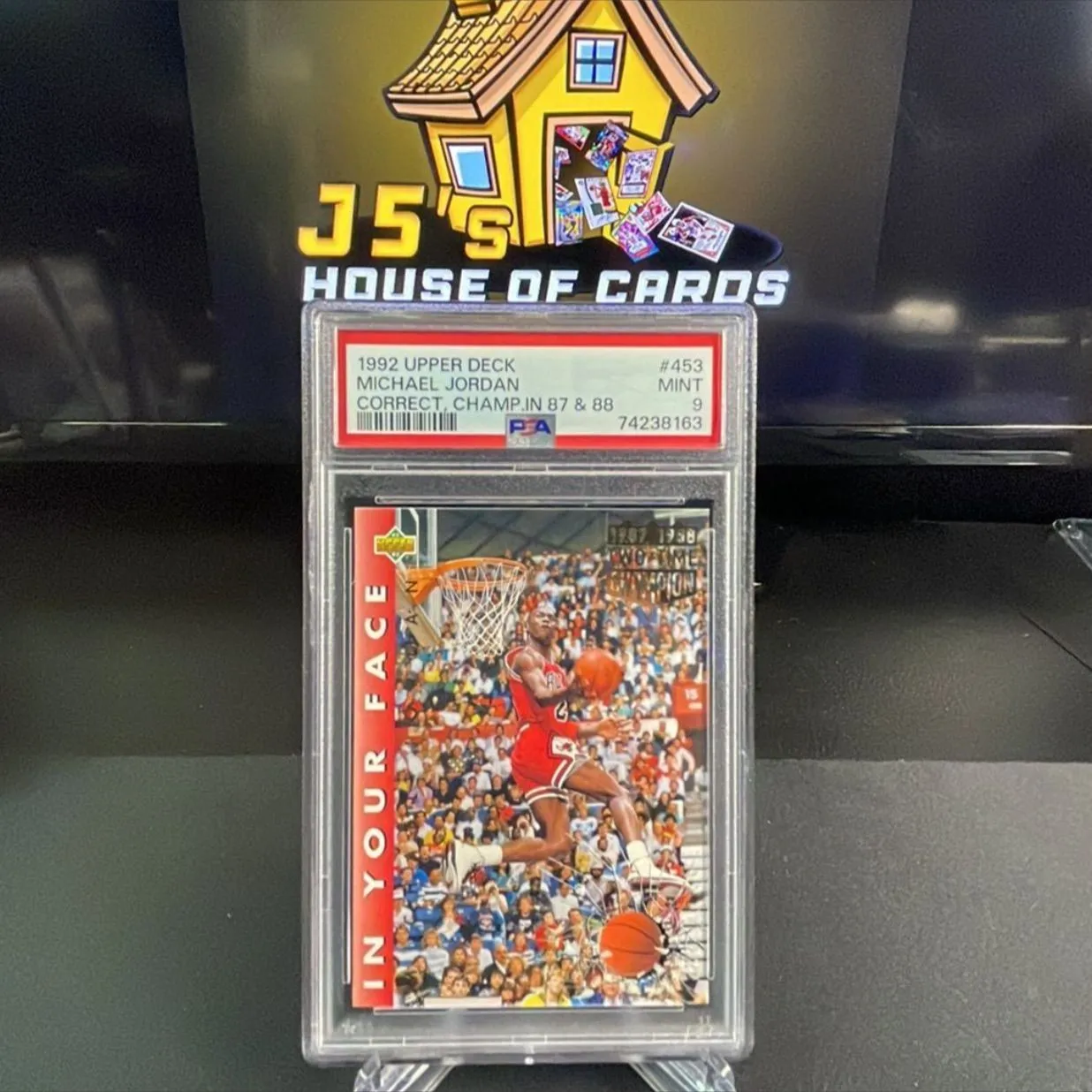 Product image for 1992 Upper Deck Michael Jordan In Your Face PSA 9 * Bulls