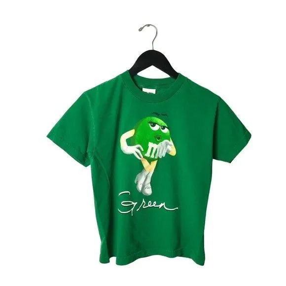 Product image for Vintage M&M T Shirt Cartoon Chocolate Candy Graphic Tee Short Sleeve 100% Cotton