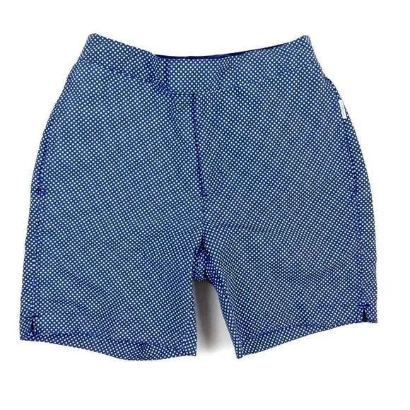 Product image for Aqua Et Sol Mens Blue White Diamond Print Swim Trunks Shorts Size 28 6"