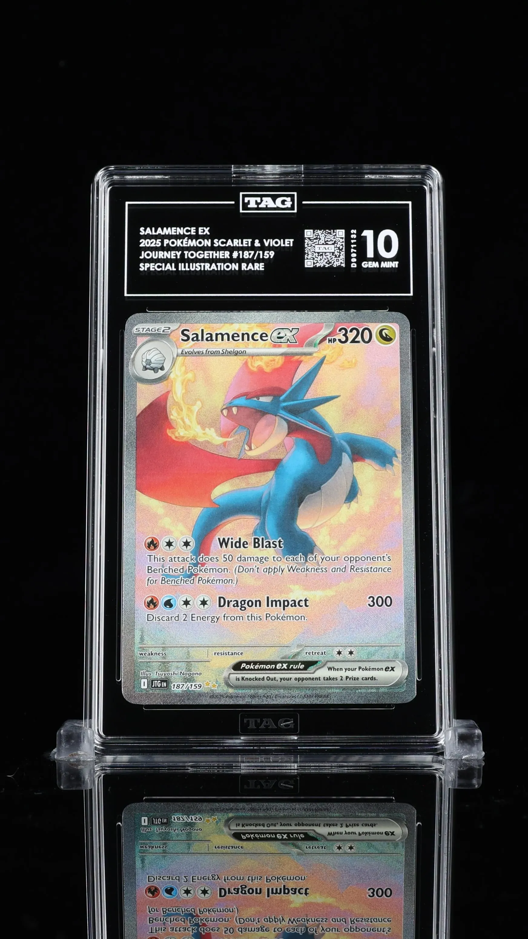 2025 Pokemon Salamence ex Journey Together SIR#187/159 TAG 10  Whatnot:  Shop, Sell, Connect