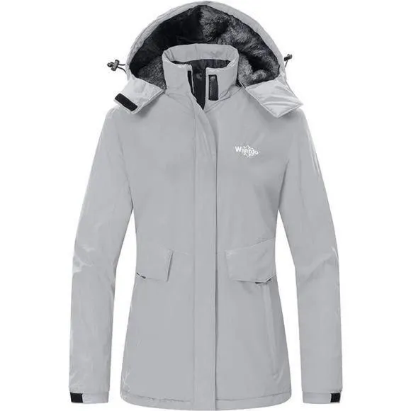 Product image for Womens Waterproof Ski Jacket Warm Winter Coat Windproof Snow Coats Warm Raincoat
