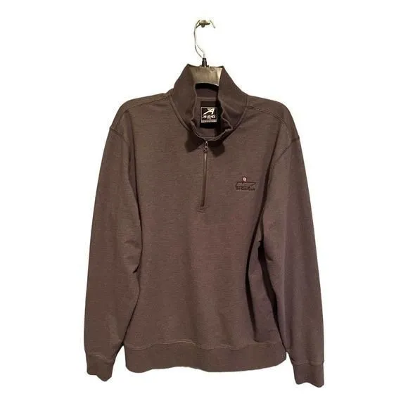 Product image for Men’s Gray Ahead 1/4 zip pullover Sweatshirt The Golf Club‎ Nashville Large