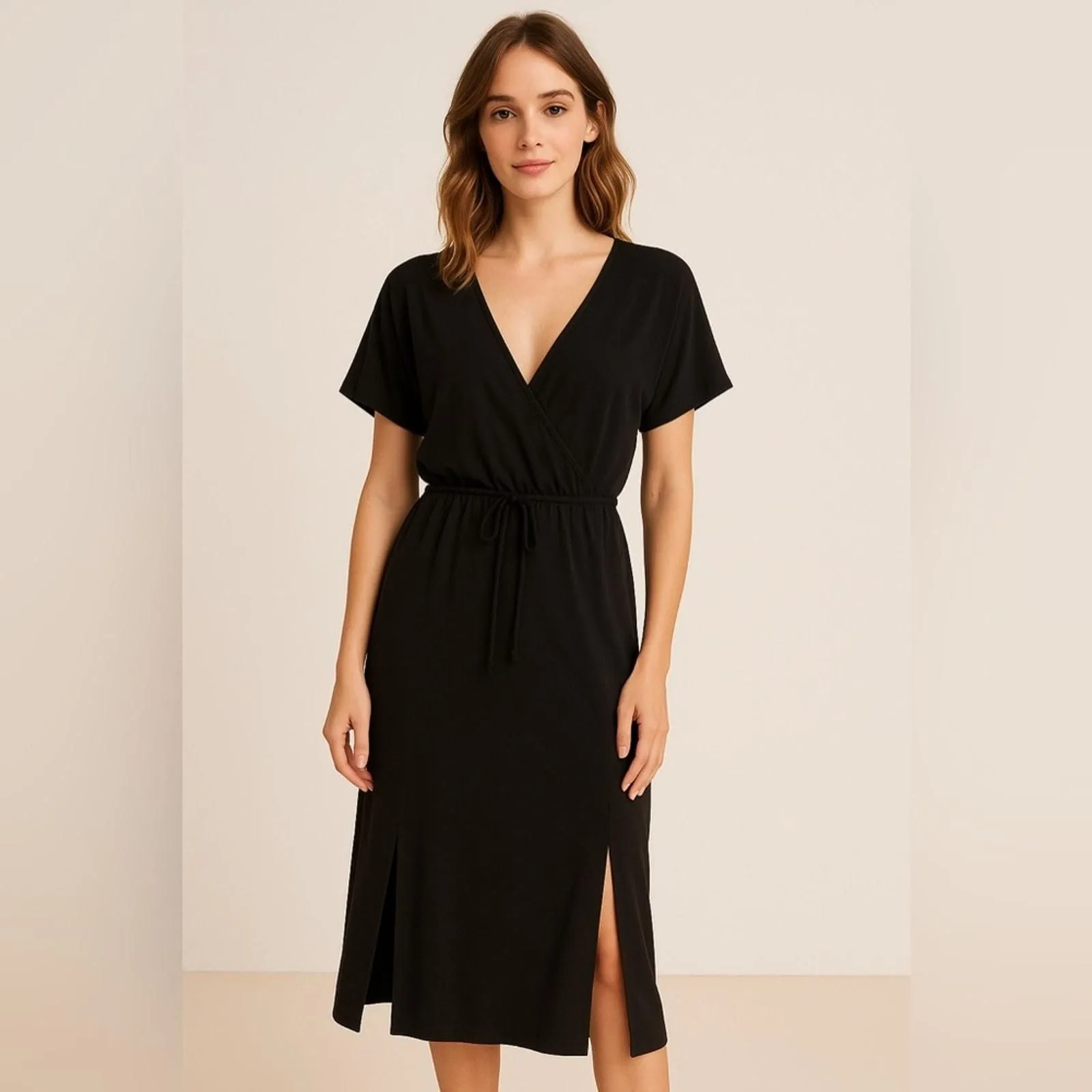 revolve black midi dress Joseph Ribkoff Geometric Print Sheath Dress Style 262218 Beige/Black / 6 main image 0