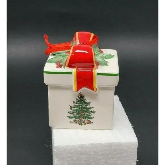 Product image for SPODE CHRISTMAS TREE LED COLOR GIFT BOX ORNAMENT