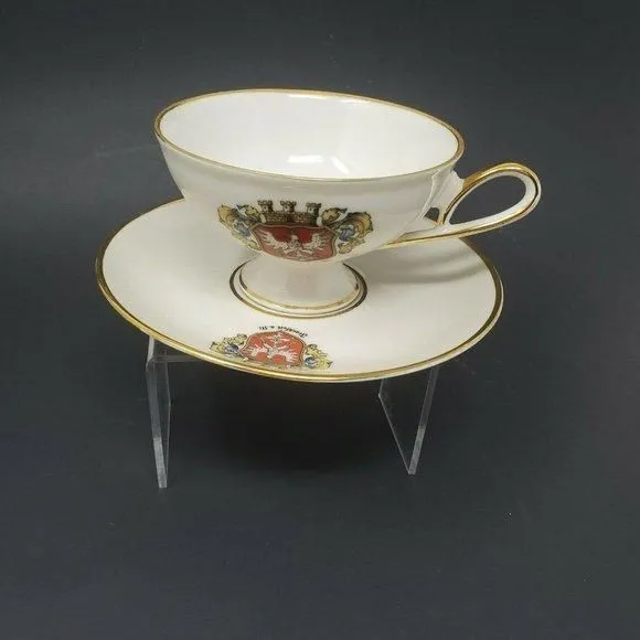 Product image for Frankfurt a M COAT OF ARMS Crest Germany TEA CUP and SAUCER