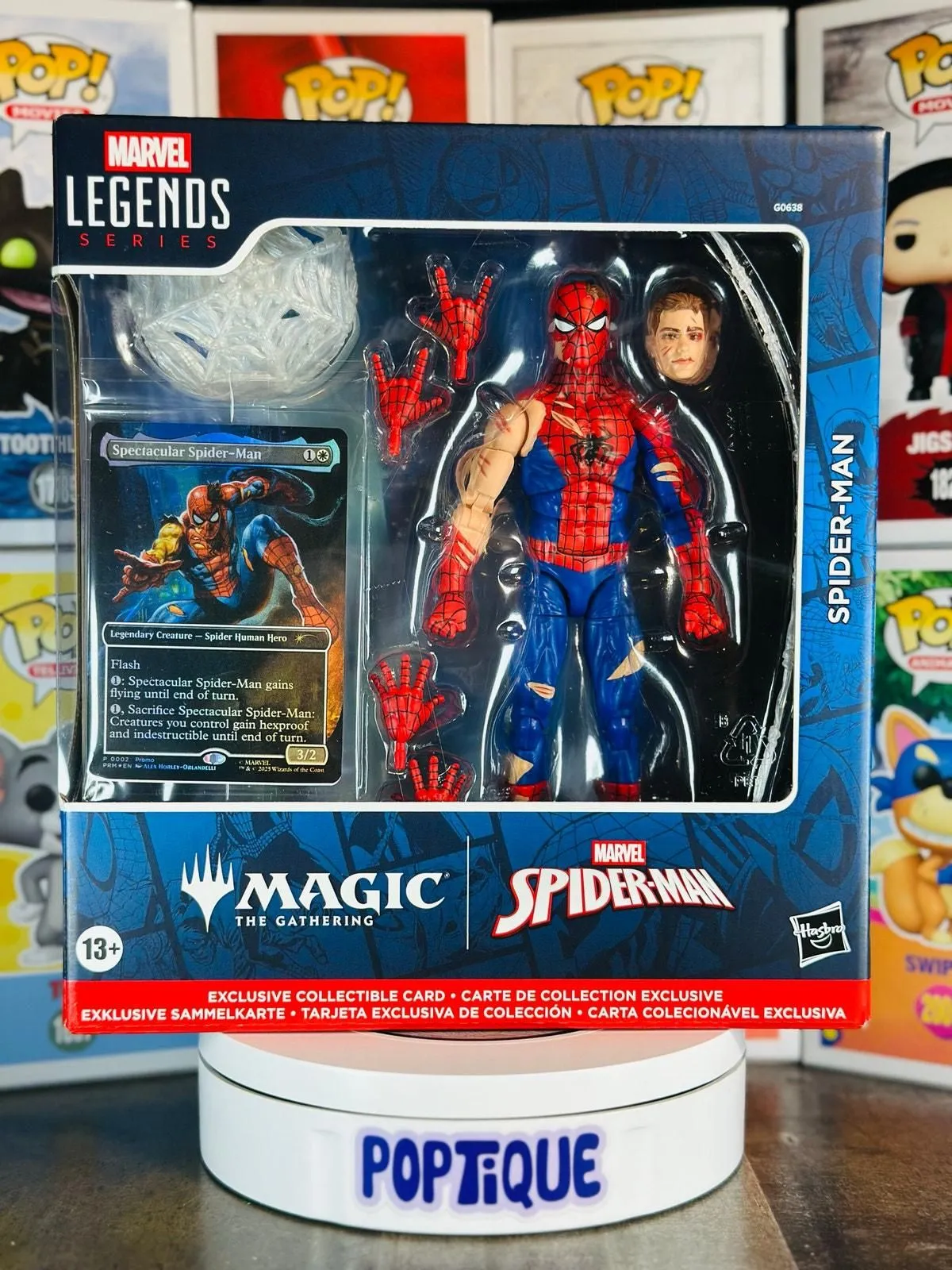 Spider-Man Marvel Legends MTG Battle-Damaged Spider-Man Figure and Card   Whatnot: Shop, Sell, Connect