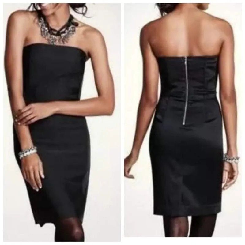 ann taylor black strapless dress Alessa Strapless Mini Dress main image 0