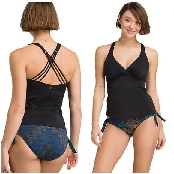 Product image for Prana Kayana Tankini Top Adjustable Black