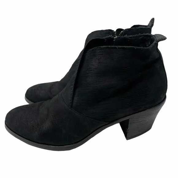 Product image for Eileen Fisher Murphy Black Ankle Booties SZ 7.5