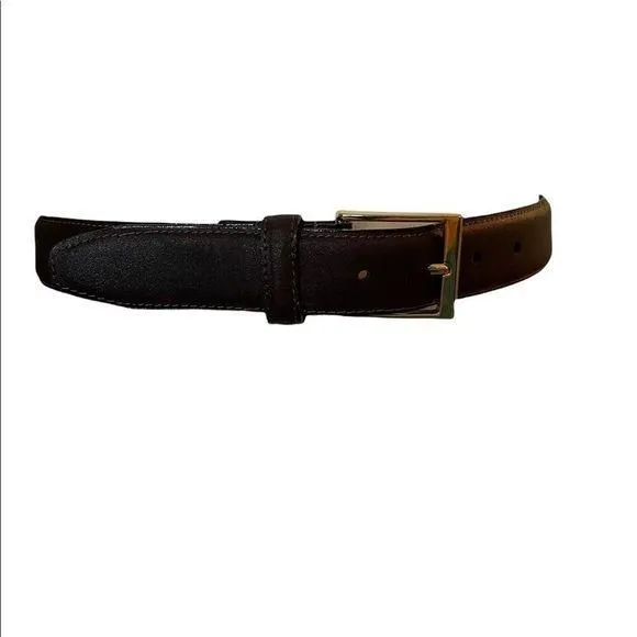 Product image for Genuine brown leather belt size 34