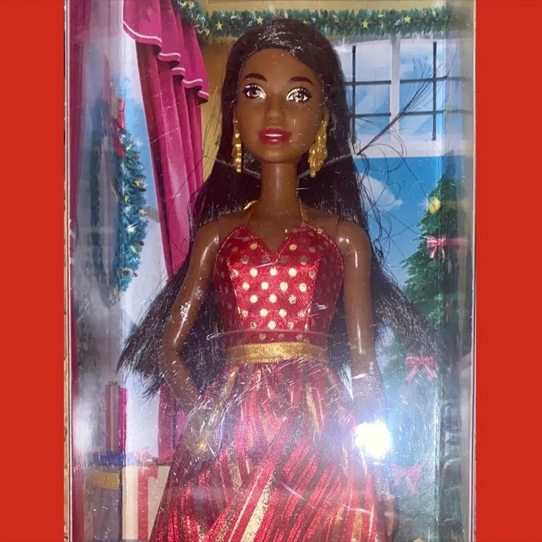 Product image for Barbie 2019 African-American Holiday Barbie