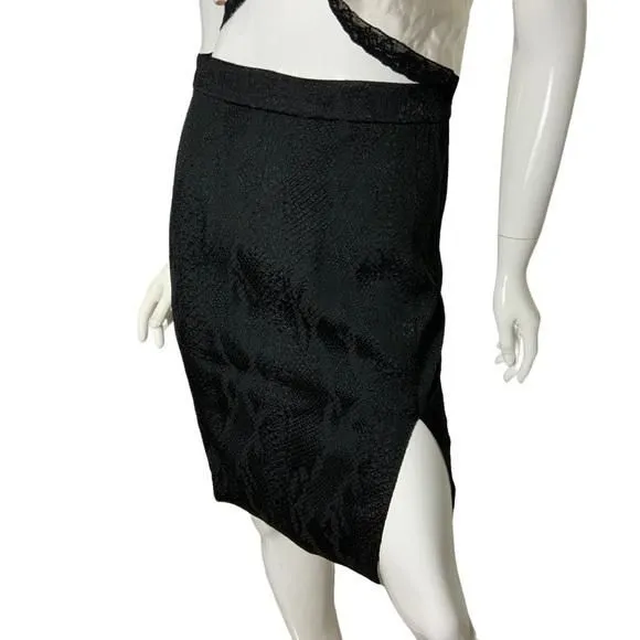 Product image for Altuzarra for Target textured Jaquard snake print pencil skirt size 2
