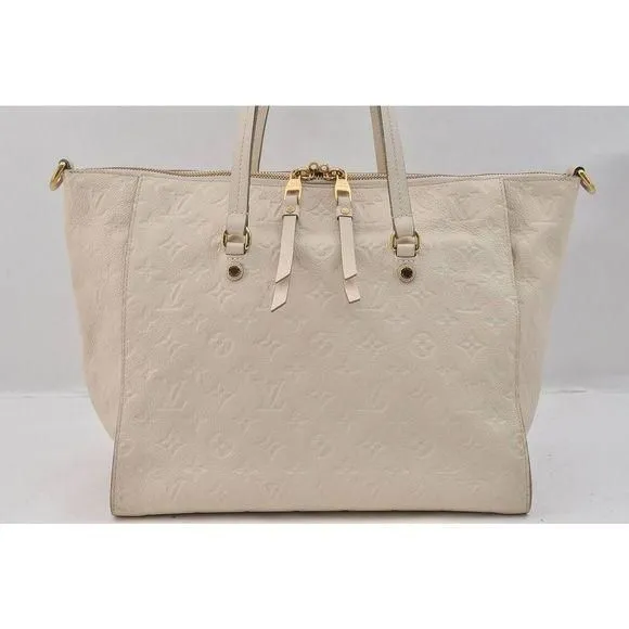 Auth Louis Vuitton Monogram Empreinte Lumineuse PM Tote Bag M93411  