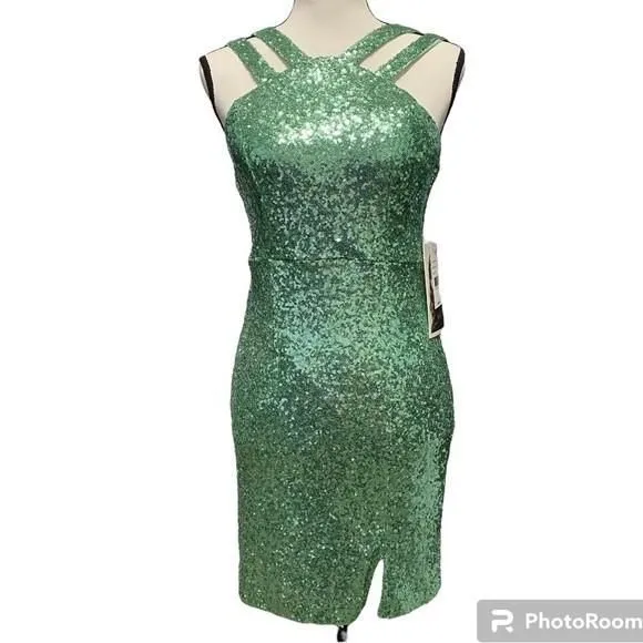 Product image for Love Nickie Lew Sequin Mini Dress Size Medium NWT