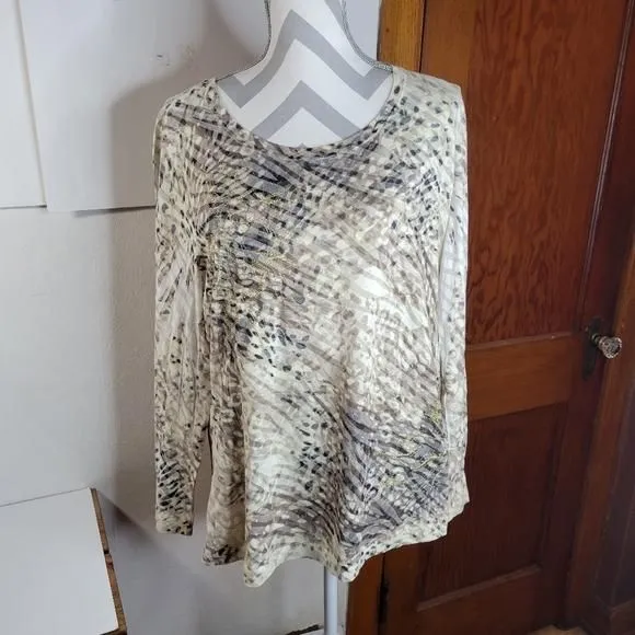 Product image for Womans Zenergy by Chicos Animal print Knit top Size 3