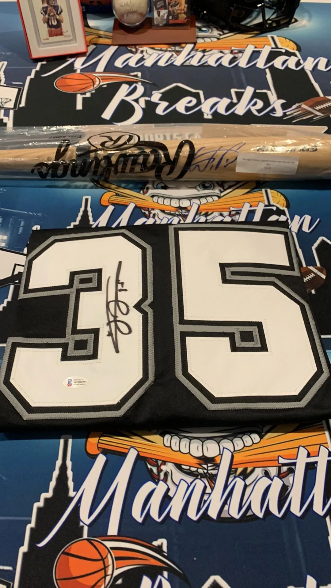 Product image for Frank Thomas Signed Custom Jersey Beckett COA