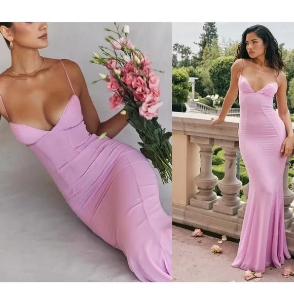house of cb loren pink maxi dress Loren Pink Maxi House of Cb Dress